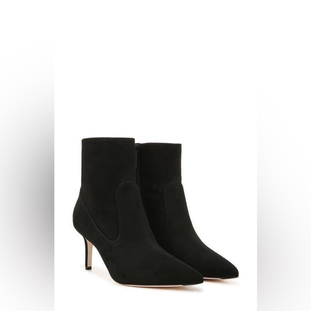 Brand New Veronica Beard Larissa Pointed Toe Bootie black suede size 8